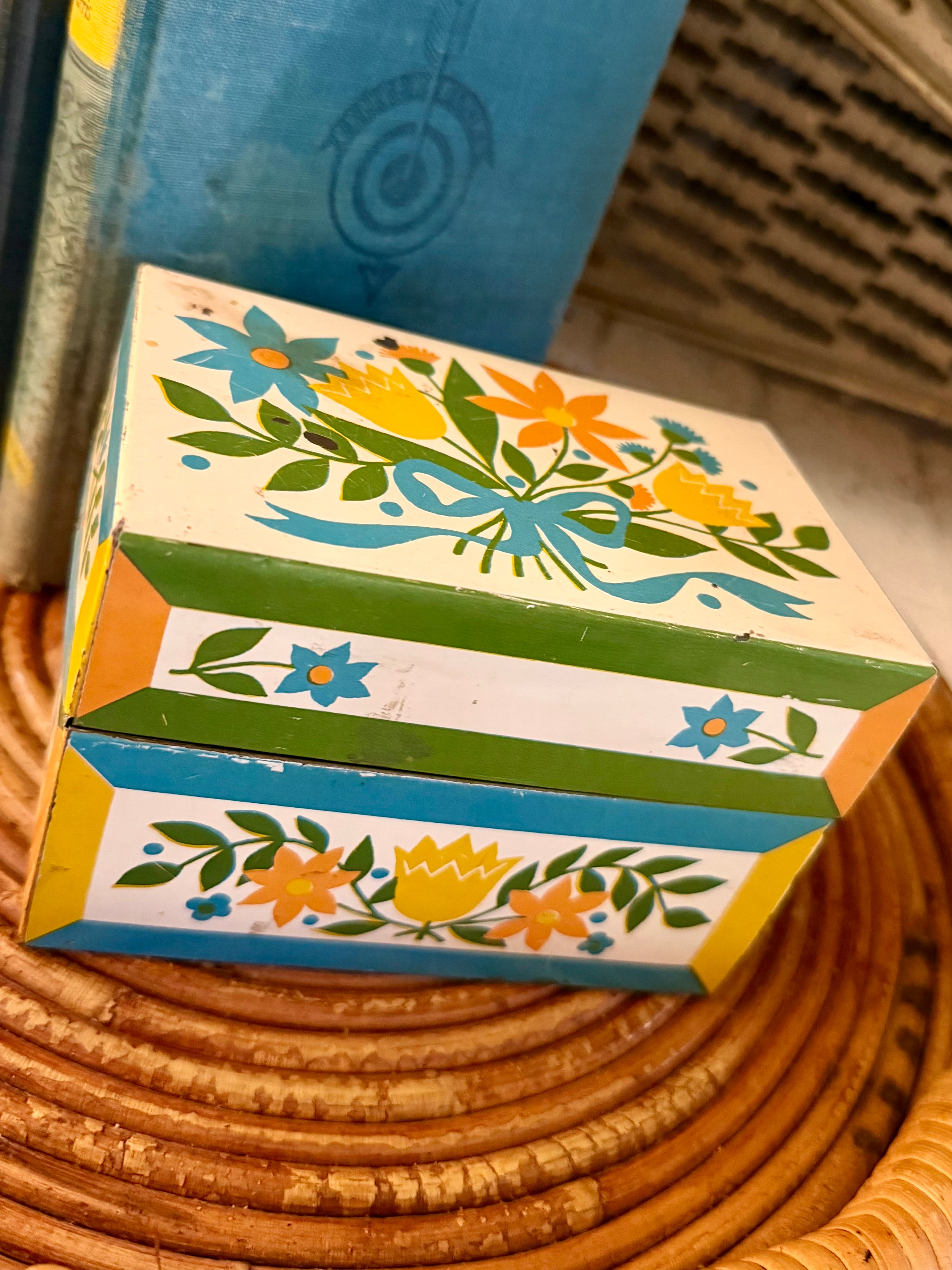 Floral Recipe Tin