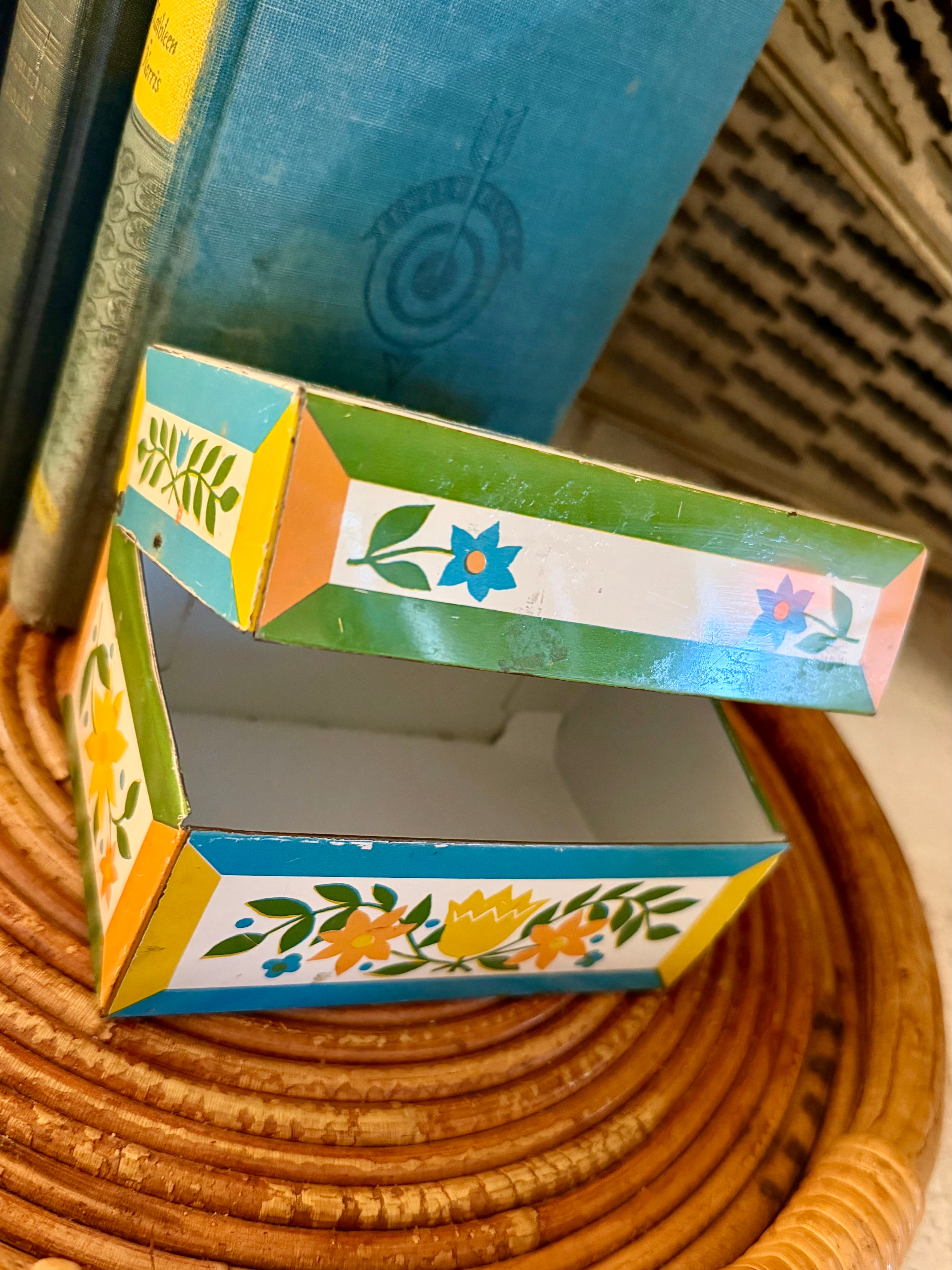 Floral Recipe Tin