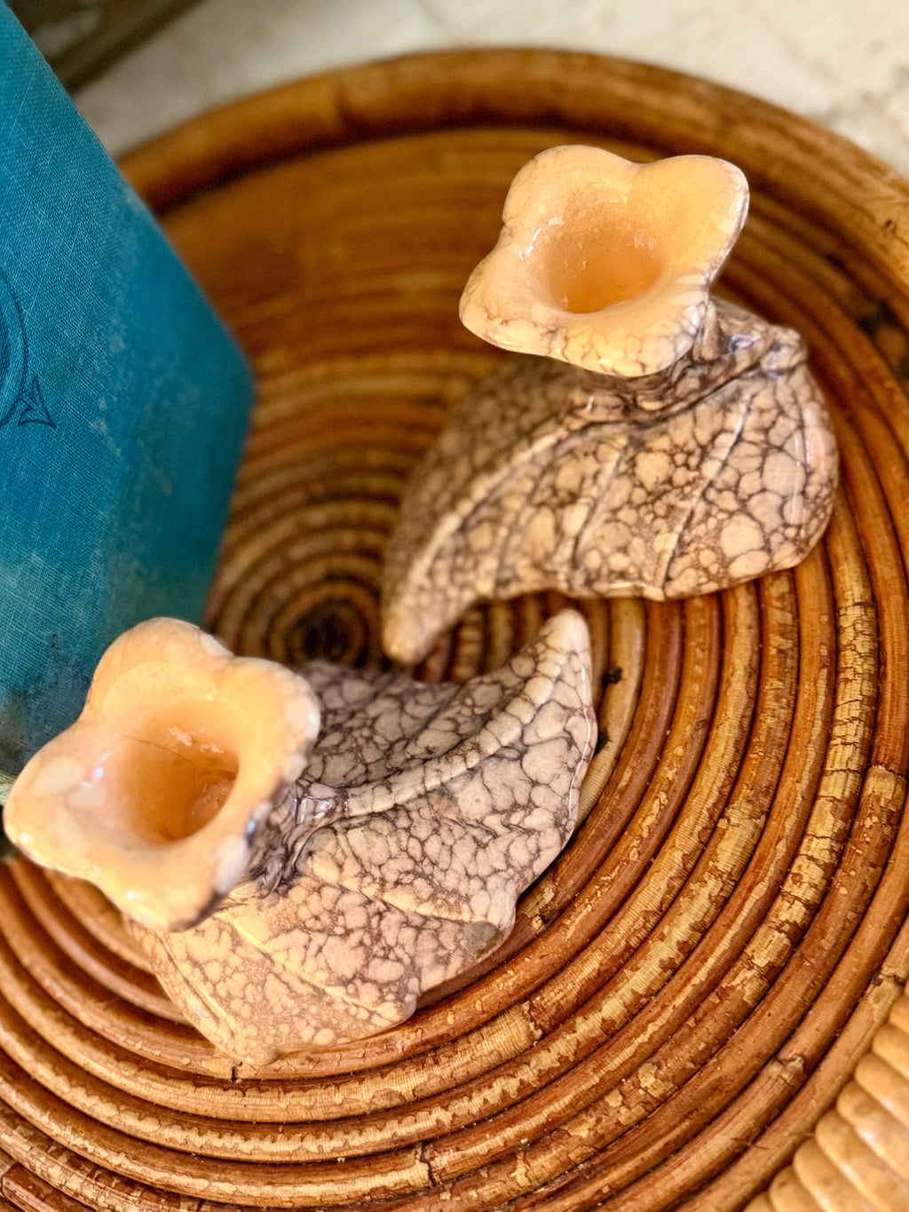Leaf Candlestick Holders