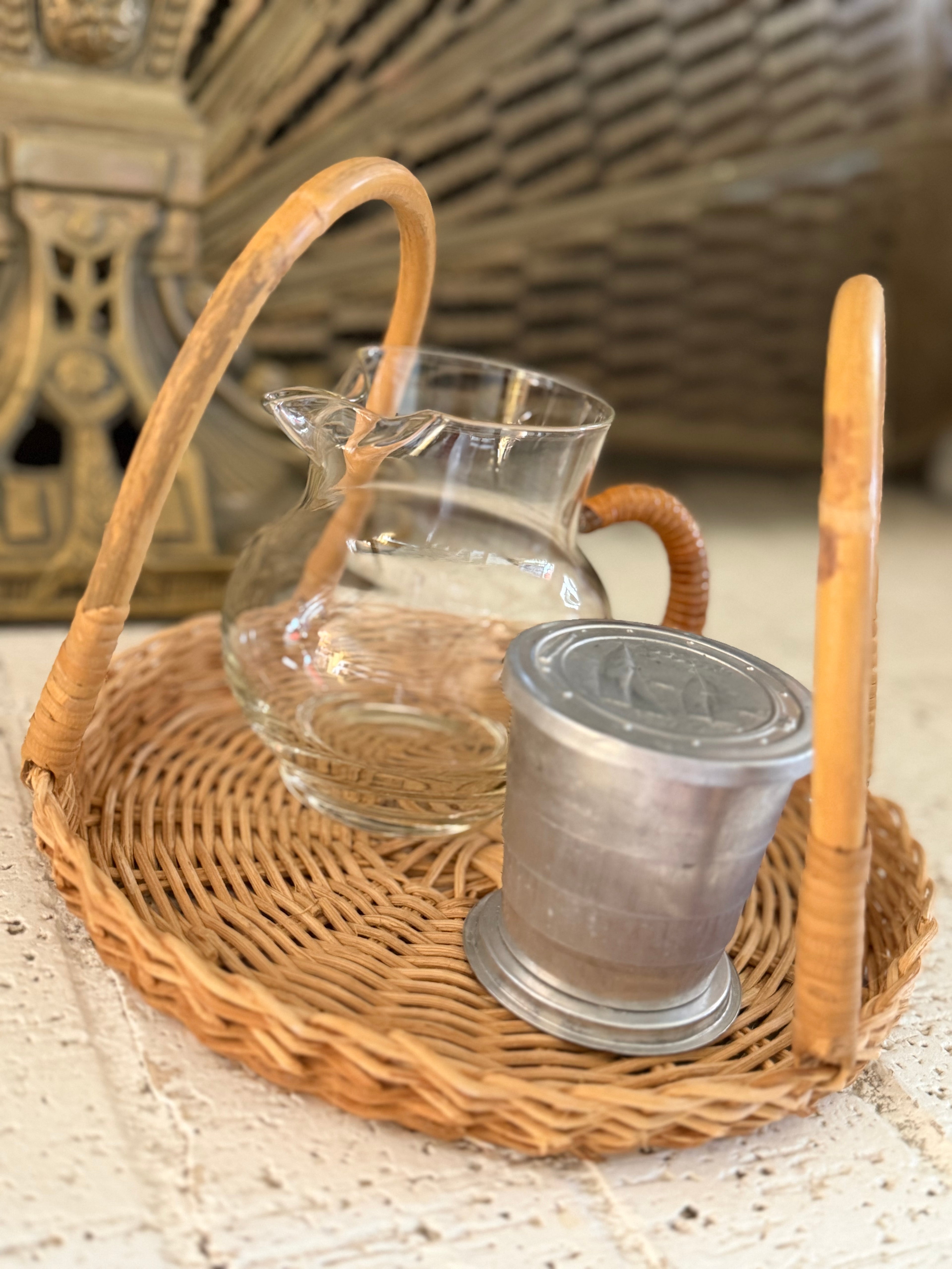 Wicker Serving Basket