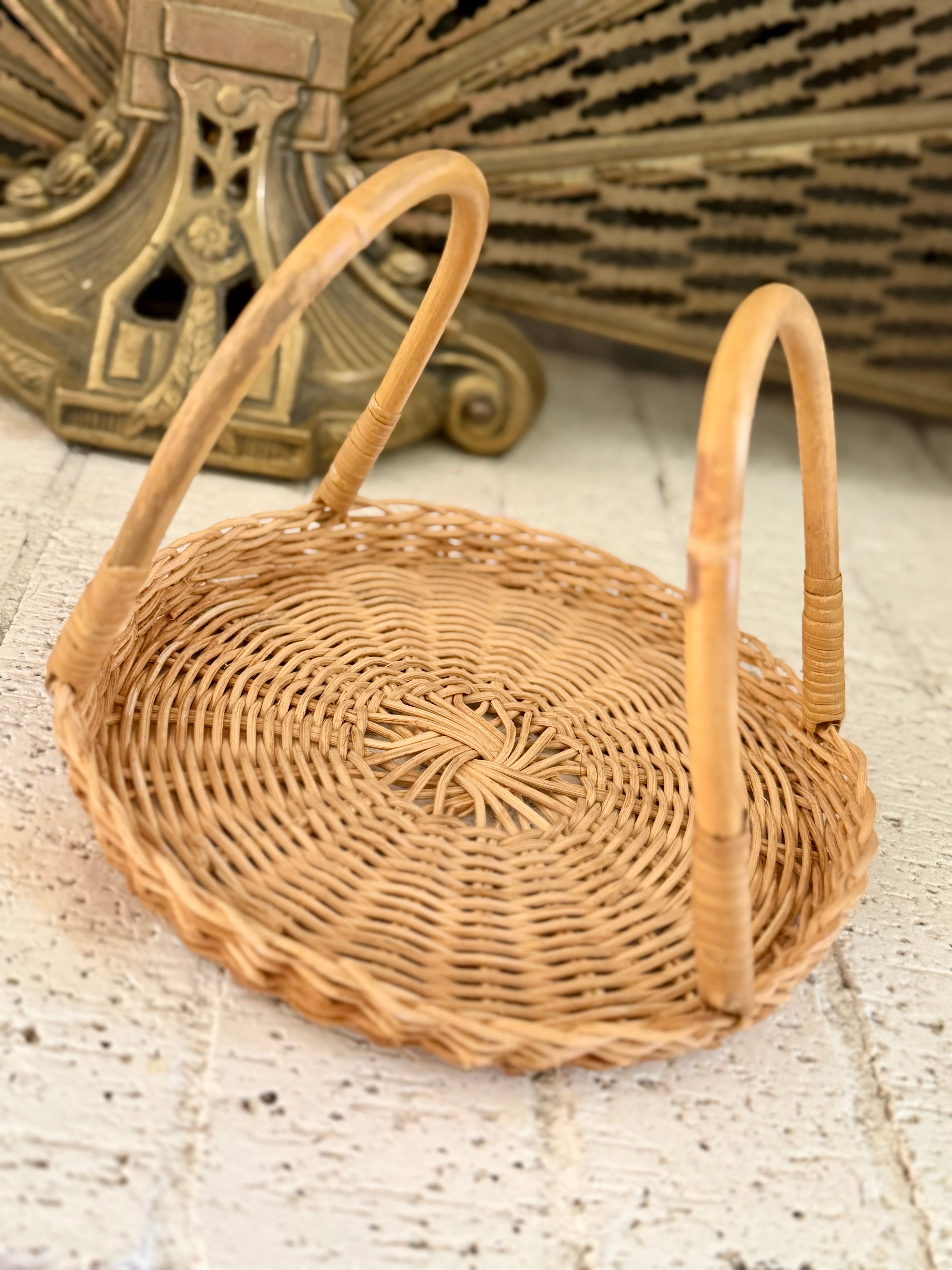 Wicker Serving Basket