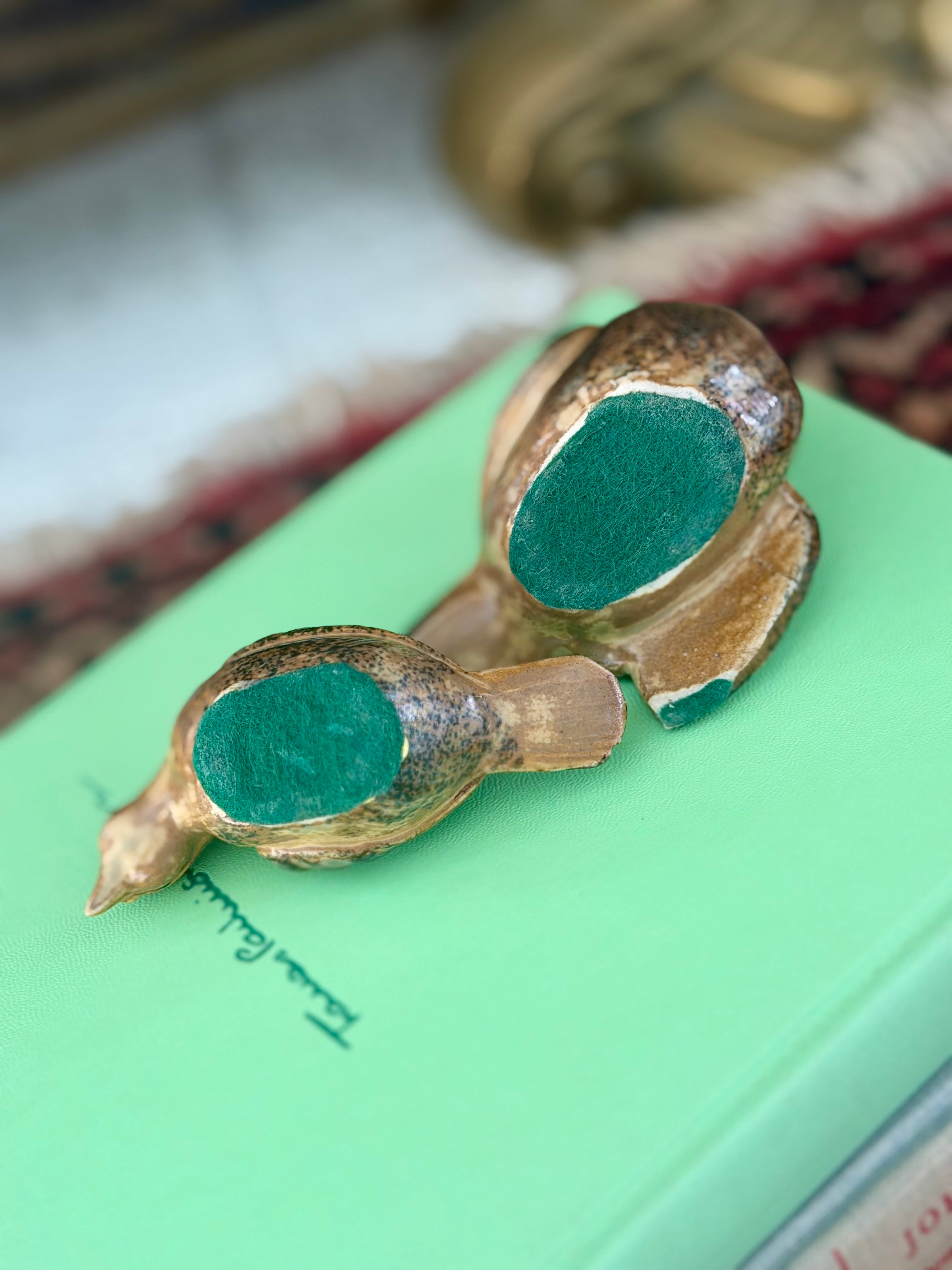 Glazed Ceramic Bird Figurines
