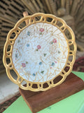 Antique Floral Trinket Dish