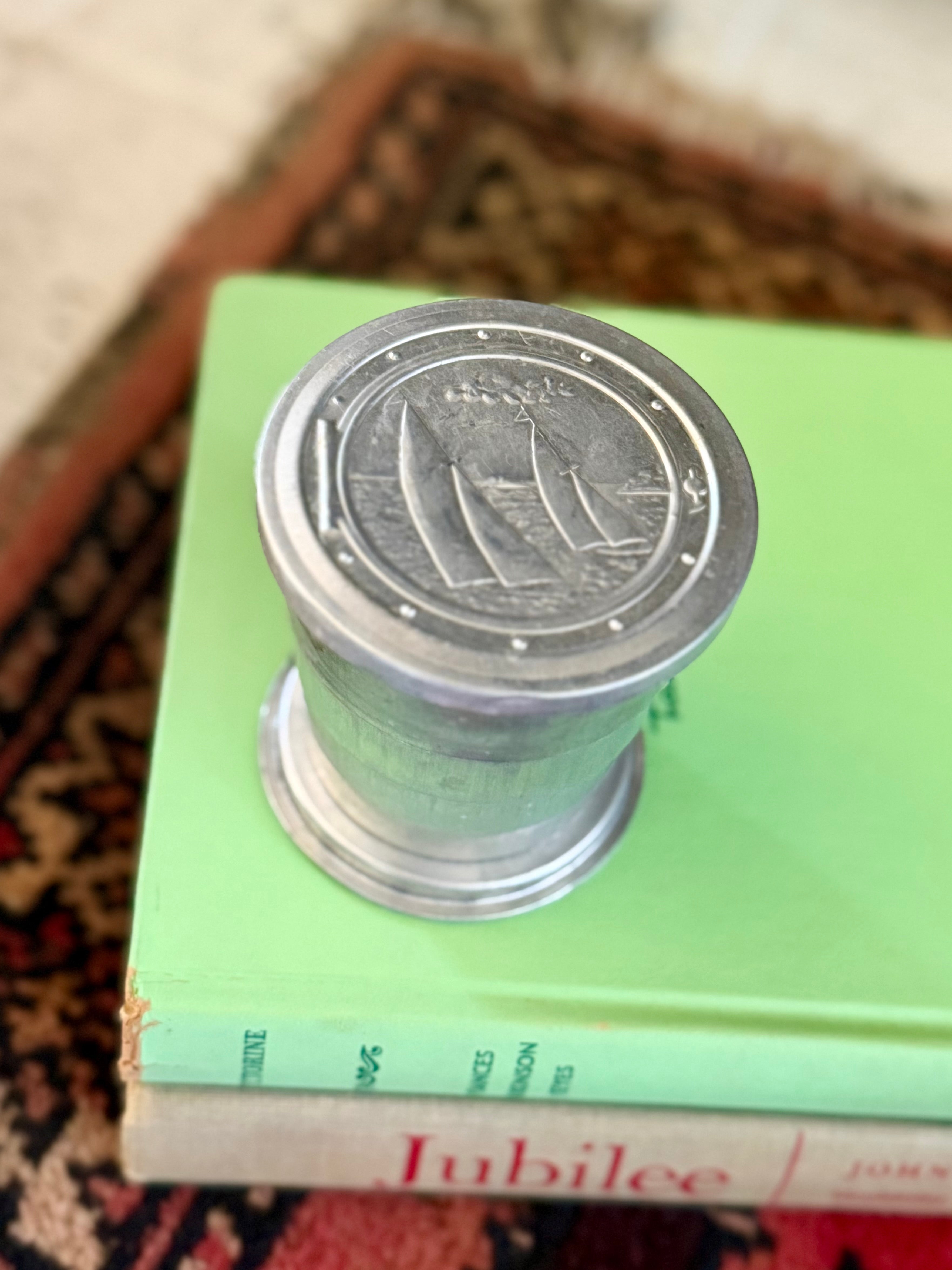 Nautical Collapsible Travel Cup