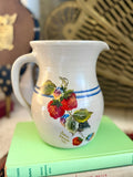 Strawberry Stoneware Pitcher