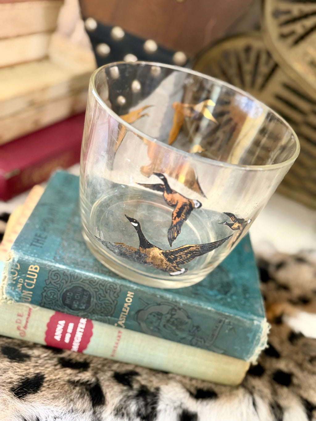 Canada Geese Glass Bucket