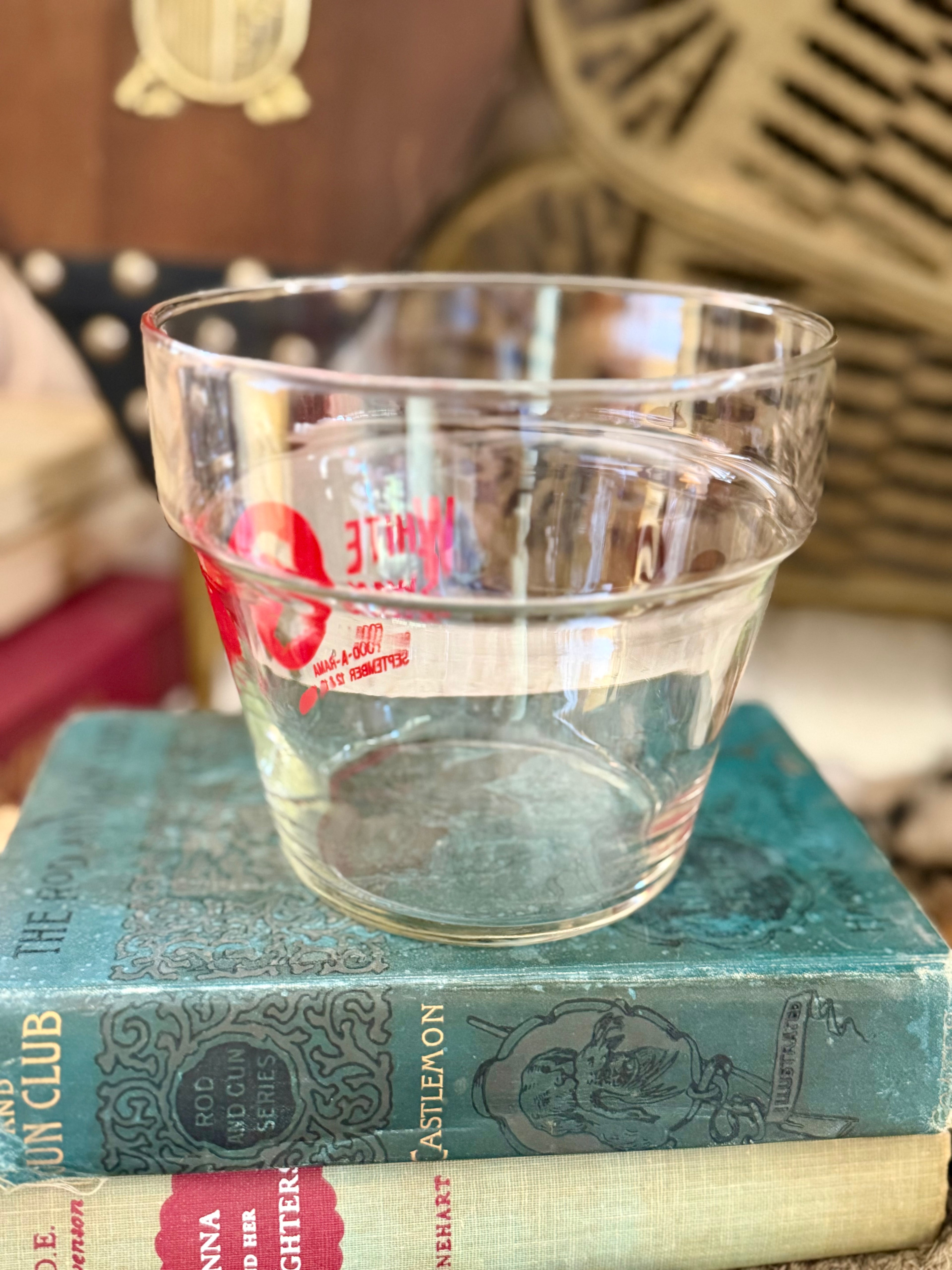 White Swan Glass Container